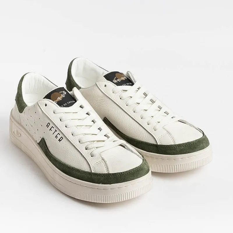 AFTER - Collezione Uomo After - Sneakers Saturno - 0784 - Avorio Militare<Collezione Scarpe Uomo Sneakers