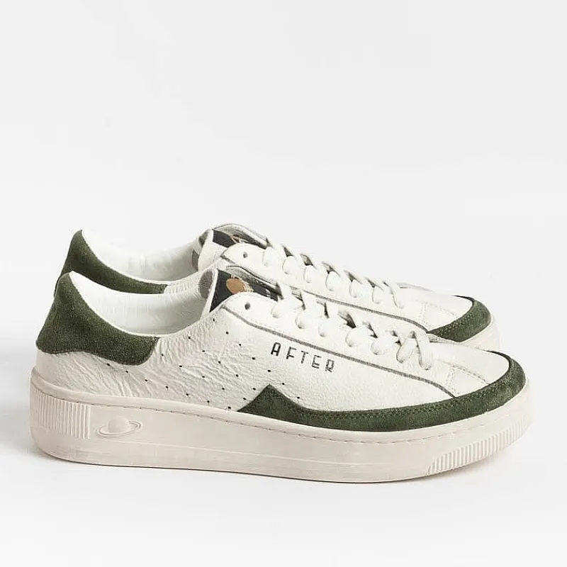 AFTER - Collezione Uomo After - Sneakers Saturno - 0784 - Avorio Militare<Collezione Scarpe Uomo Sneakers