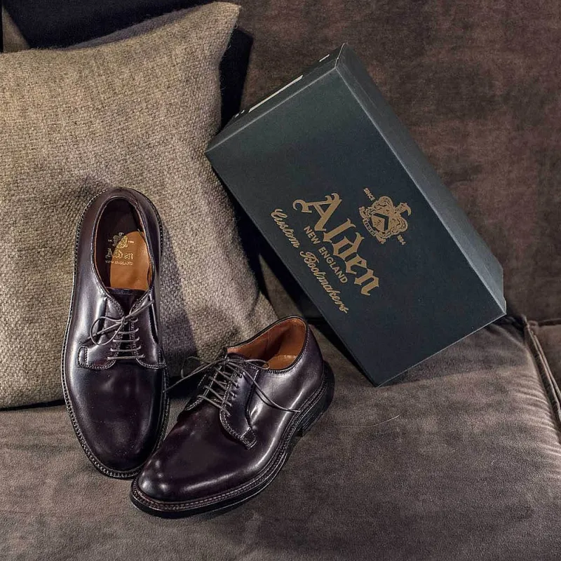 Alden - Derby 990 - Cordovan Burgundy<Collezione Scarpe Uomo Allacciate