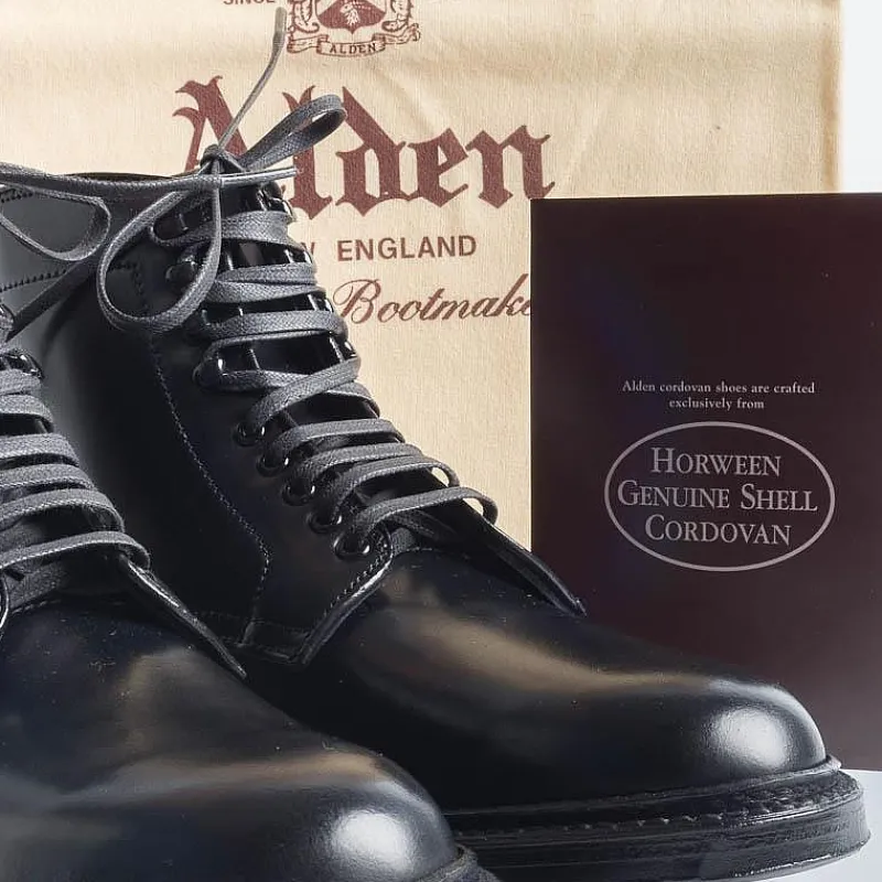 Alden - D6842H - Polacco - Cordovan Nero<Collezione Scarpe Uomo Polacchi