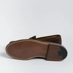 Alden - 6245F - Mocassino - Camoscio Marrone<Collezione Scarpe Uomo Mocassini