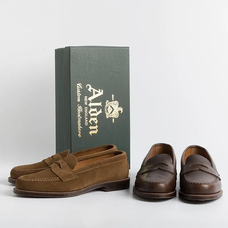 Alden - 6243F - Mocassino - Camoscio Snuff<Collezione Scarpe Uomo Mocassini