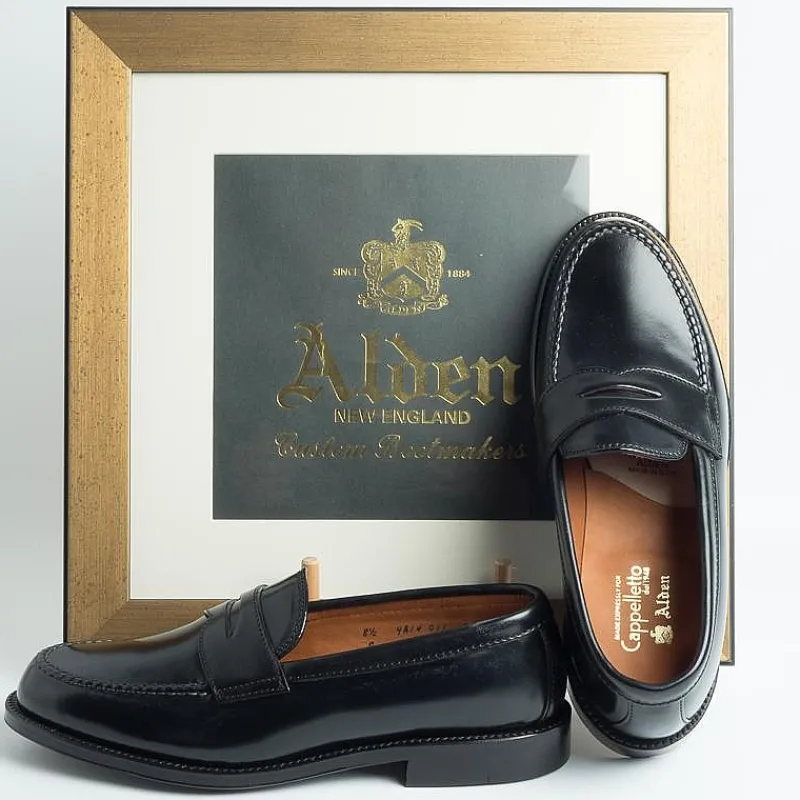 Alden - Mocassino 99361 - Cordovan - Nero<Collezione Scarpe Uomo Mocassini
