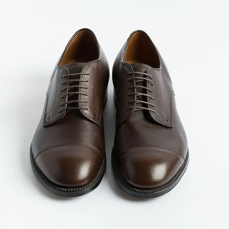 Alden - M1501Y - Derby Con Puntale Forma Ergonomica - Vitello Marrone<Collezione Scarpe Uomo Allacciate