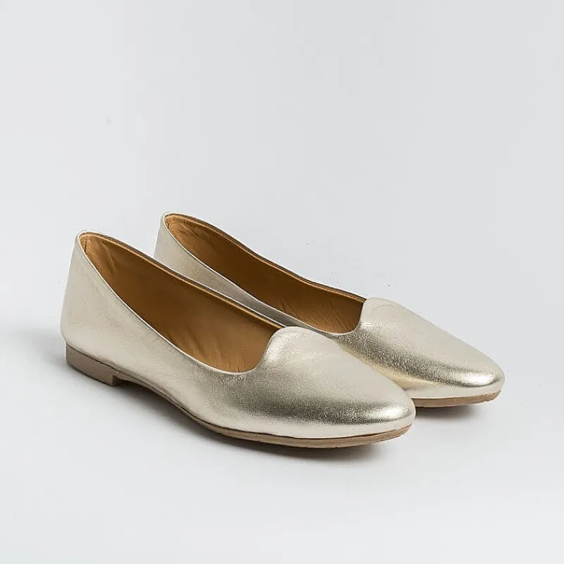 Anna F. Anna F - Ballerina - 5261 - Laminato Platino<Collezione Scarpe Donna Ballerine