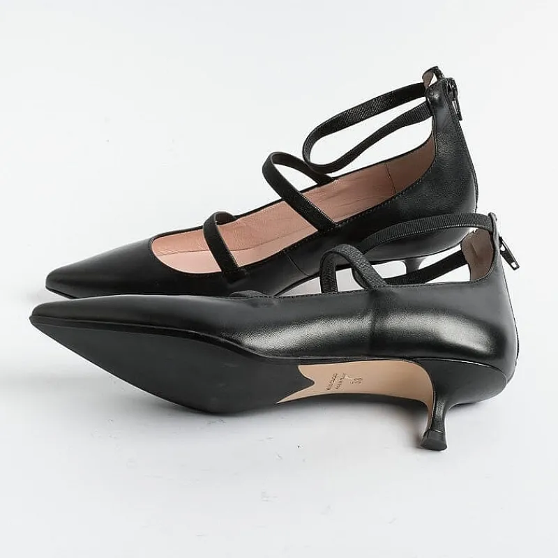 Anna F. - Decollete - 1656 - Pelle - Nero<Collezione Scarpe Donna Decollete