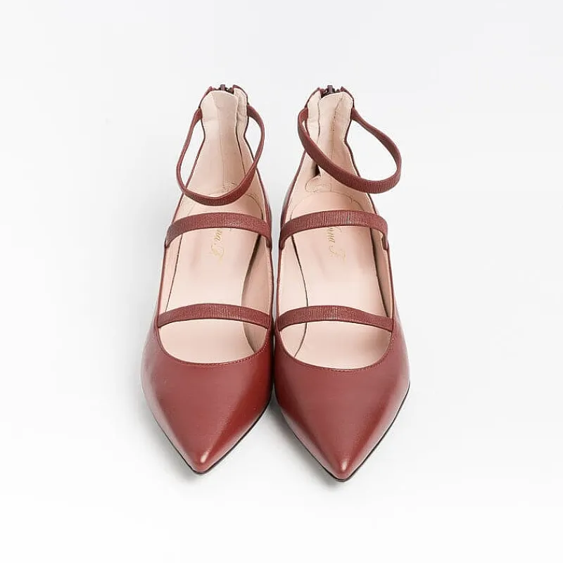 Anna F. - Decollete - 1656 - Pelle - Carminio<Collezione Scarpe Donna Decollete
