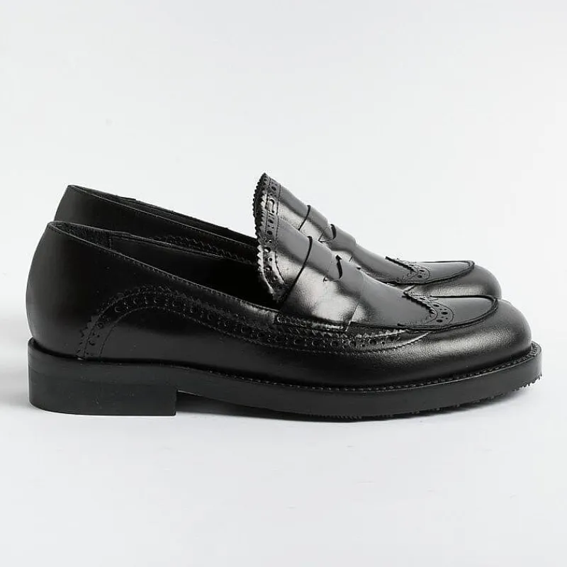 Anna F. Anna F - Mocassino - 1605 - Pelle - Nero<Collezione Scarpe Donna Mocassini