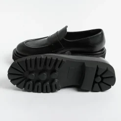 Anna F. Anna F - Mocassino - 1438 - Pelle - Nero<Collezione Scarpe Donna Mocassini