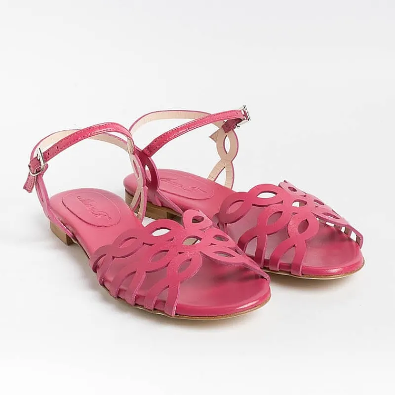 Anna F. - Sandali Bassi 3669 - Fucsia<Collezione Scarpe Donna Sandali Bassi