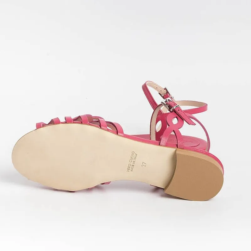 Anna F. - Sandali Bassi 3669 - Fucsia<Collezione Scarpe Donna Sandali Bassi