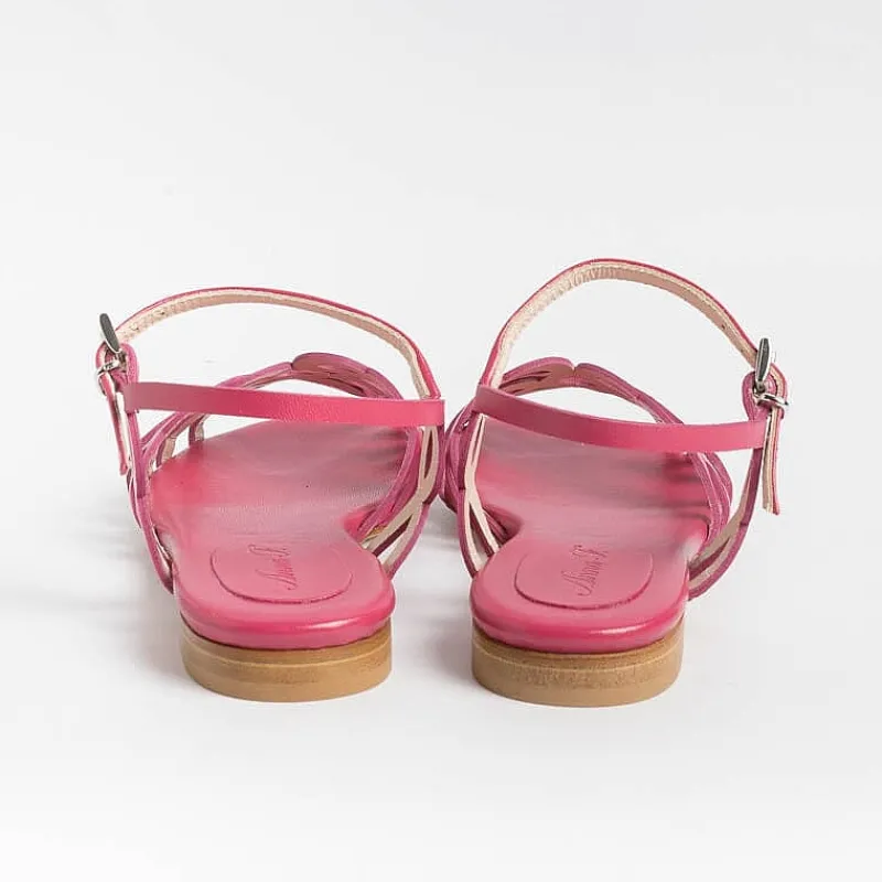 Anna F. - Sandali Bassi 3669 - Fucsia<Collezione Scarpe Donna Sandali Bassi