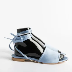 Anna F. - Sandali Bassi 3440 - Raso Cielo<Collezione Scarpe Donna Sandali Bassi