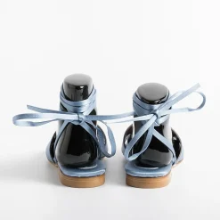 Anna F. - Sandali Bassi 3440 - Raso Cielo<Collezione Scarpe Donna Sandali Bassi
