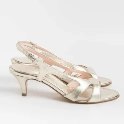 Anna F. - Sandali Con Tacco- 3664 - Laminato Platino<Collezione Scarpe Donna Sandali Con Tacco