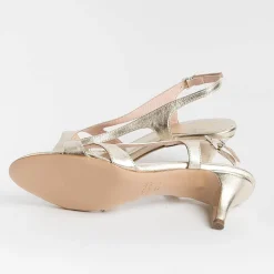 Anna F. - Sandali Con Tacco- 3664 - Laminato Platino<Collezione Scarpe Donna Sandali Con Tacco