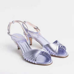 Anna F. - Sandali Con Tacco - 3661 - Laminato Lilla<Collezione Scarpe Donna Sandali Con Tacco