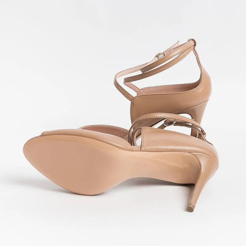 Anna F. - Sandali Con Tacco- 3640 - Nappa Camelia<Collezione Scarpe Donna Sandali Con Tacco