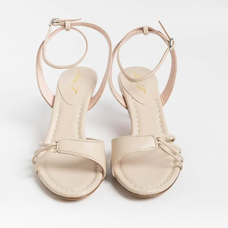 Anna F. - Sandali Con Tacco- 3665 - Nappa Gesso<Collezione Scarpe Donna Cerimonia - Scarpe E Pochette
