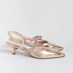 Anna F. - Sling Back 1318 - Laminato Cipria<Collezione Scarpe Donna Sling Back