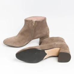 Anna F. Anna F - Stivaletto - 9787 - Camoscio Tortora<Collezione Scarpe Donna Stivaletti