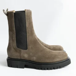 Anna F. Anna F - Stivaletto - 9715 - Velour - Tortora<Collezione Scarpe Donna Stivaletti