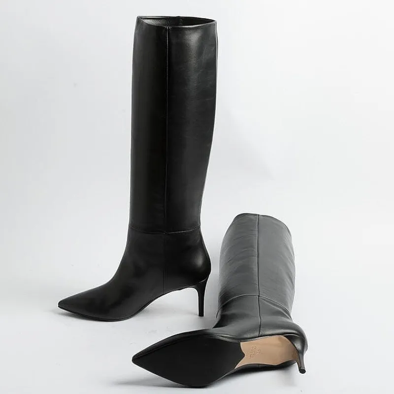 Anna F. Anna F - Stivali - 9783 - Nappa - Nero<Collezione Scarpe Donna Stivali