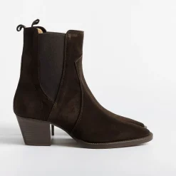Anna F. Anna F - Texano - 9690 - Velour Testa Di Moro<Collezione Scarpe Donna Texani