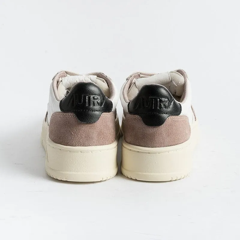 AUTRY - Collezione donna Autry - Aulw Gs20 - Sneakers - Low Wom Suede Leat - Bianco Tortora Nero<Collezione Scarpe Donna Sneakers