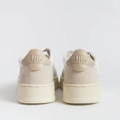 AUTRY - Collezione donna Autry - Aulw Ls58 - Sneakers Low Wom Leat - Bianco Beige Pepper<Collezione Scarpe Donna Sneakers