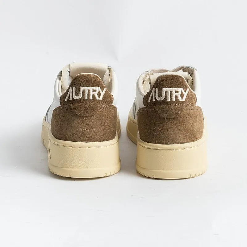 AUTRY - Collezione donna Autry - Aulw Sl06 - Sneakers - Low Wom Suede Leat - Bianco Cigar<Collezione Scarpe Donna Sneakers