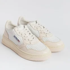 AUTRY - Collezione donna Autry - Aulw Wb28 - Sneakers Low Wom Leat - Bianco Rosa Chiaro<Collezione Scarpe Donna Sneakers