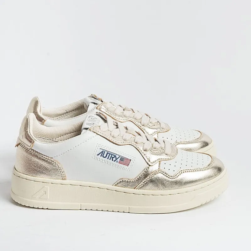 AUTRY - Collezione donna Autry - Aulw Wb16 - Sneakers Low Wom Leat - Bianco Platino<Collezione Scarpe Donna Sneakers