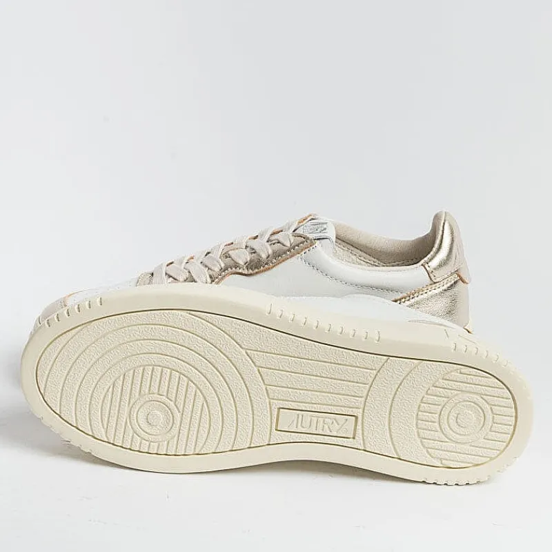 AUTRY - Collezione donna Autry - Aulw Wb16 - Sneakers Low Wom Leat - Bianco Platino<Collezione Scarpe Donna Sneakers