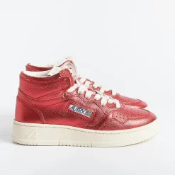 AUTRY - Collezione donna Autry - Aumw Gm06 -Sneakers Mid Wom Goat - Metal Red<Collezione Scarpe Donna Sneakers