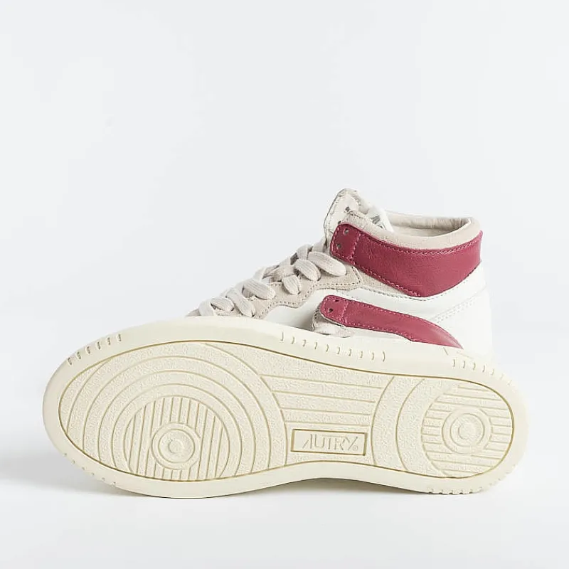 AUTRY - Collezione donna Autry - Aumw Gs08 - Sneakers Mid Wom Goat - Bianco Ametista<Collezione Scarpe Donna Sneakers