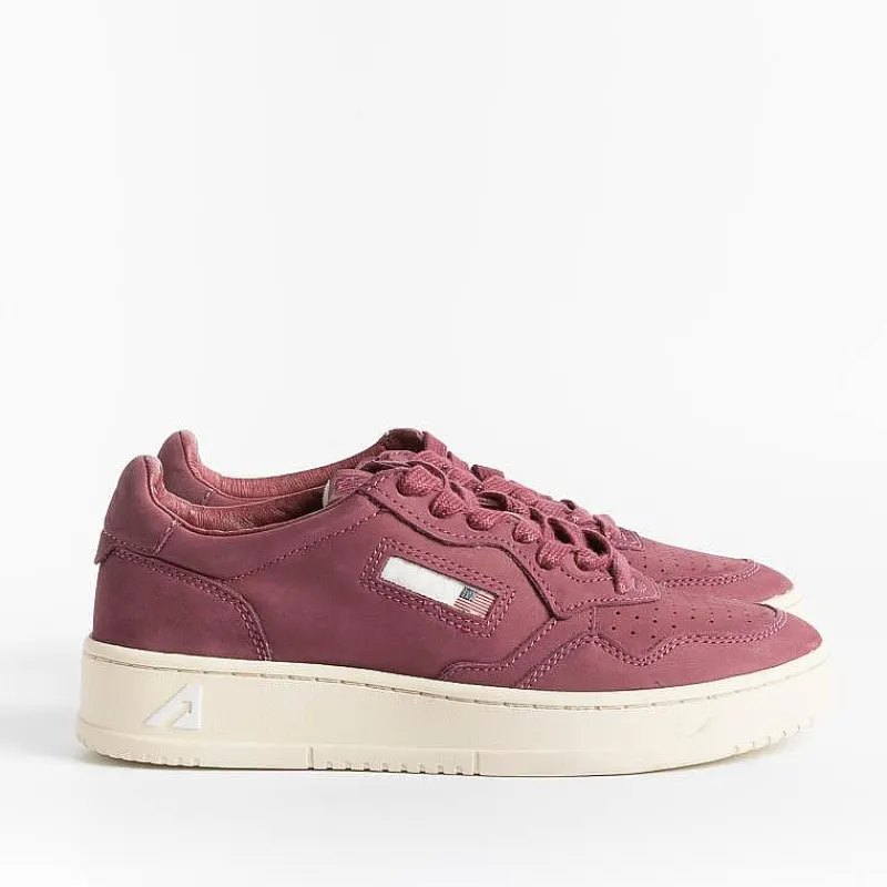 AUTRY - Collezione donna Autry Aulw Nn04 - Sneakers Low Wom Nabuck - Bordeaux<Collezione Scarpe Donna Sneakers