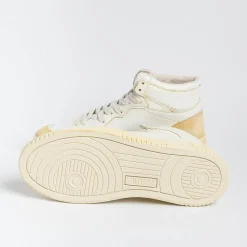 AUTRY - Collezione donna Autry Avmw Yl01 - Sneakers Mid Wom Leat/Leat - Super Vintage - Bianco<Collezione Scarpe Donna Sneakers