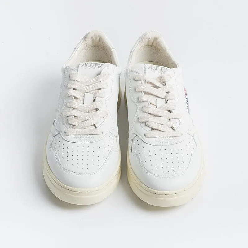 AUTRY - Collezione donna Autry Ld06- Sneakers Low Wom All Leat/Draw - Bianco/Bianco<Collezione Scarpe Donna Sneakers