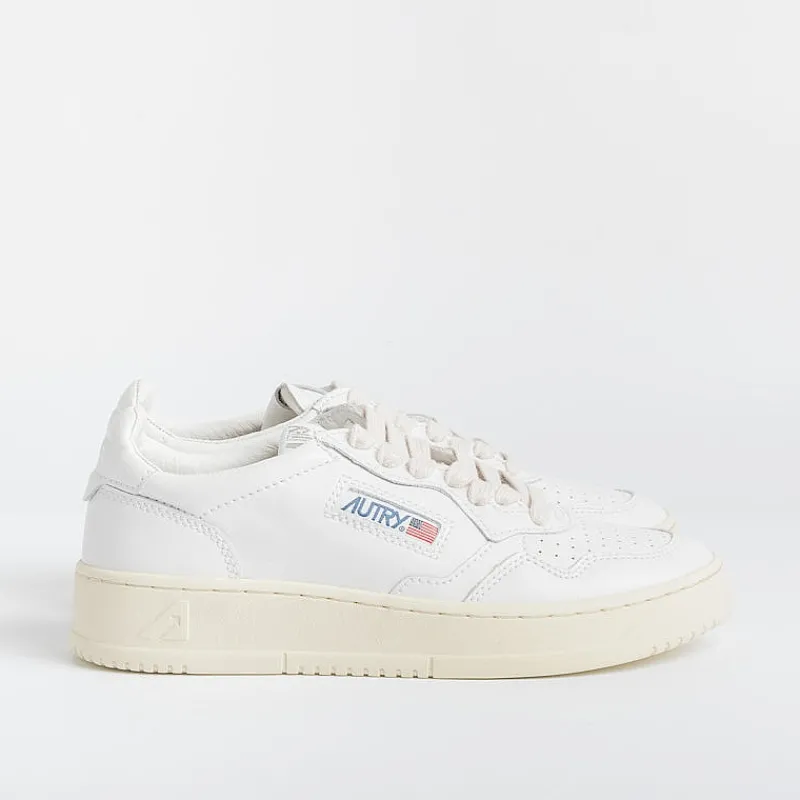 AUTRY - Collezione donna Autry Ll15 - Sneakers Low Wom All Leat - Bianco/Bianco<Collezione Scarpe Donna Sneakers