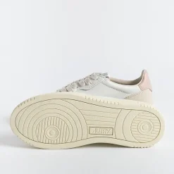 AUTRY - Collezione donna Autry Ls37- Sneakers Low Wom Leat/Suede - Bianco/Cipria<Collezione Scarpe Donna Sneakers