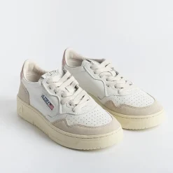AUTRY - Collezione donna Autry Ls37- Sneakers Low Wom Leat/Suede - Bianco/Cipria<Collezione Scarpe Donna Sneakers