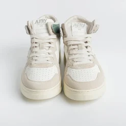 AUTRY - Collezione uomo Autry Sneakers Aumm Gs11 - Mid Man Goat/Suede - Bianco/ Verde<Collezione Scarpe Uomo Sneakers