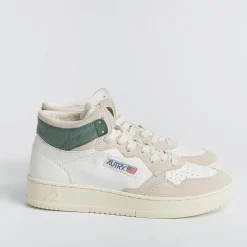 AUTRY - Collezione uomo Autry Sneakers Aumm Gs11 - Mid Man Goat/Suede - Bianco/ Verde<Collezione Scarpe Uomo Sneakers