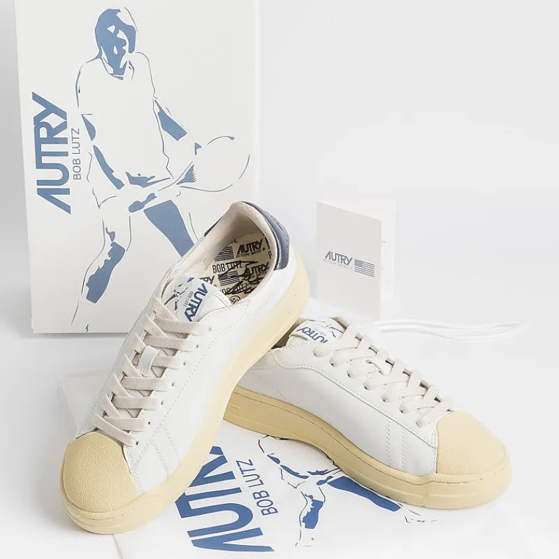 AUTRY - Collezione uomo Autry Sneakers Bllm Tc05 - Low Man Tc/Bob - Bianco/Blu<Collezione Scarpe Uomo Sneakers