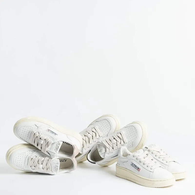 AUTRY - Collezione donna Autry -Sneakers Kdlk Ll15 - Low Kid - Leath/Leat - Bianco<Collezione Scarpe Donna Sneakers