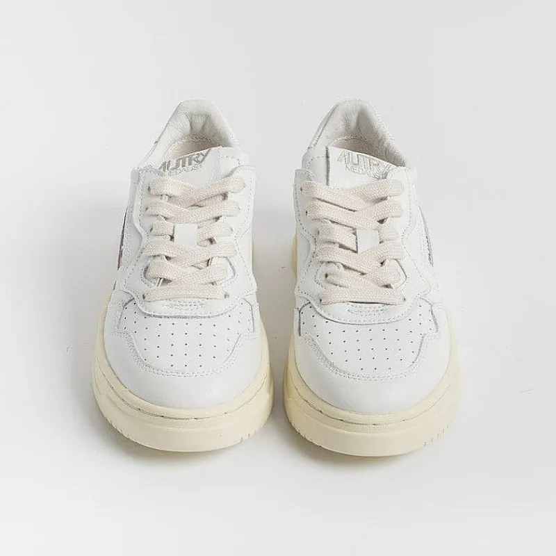 AUTRY - Collezione donna Autry -Sneakers Kulk Ll15 - Low Kid - Leath/Leat - Bianco Bianco<Collezione Scarpe Donna Sneakers