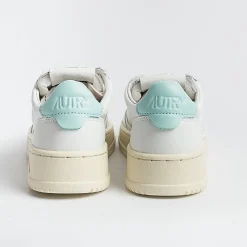 AUTRY - Collezione donna Autry -Sneakers Kulk Ll17 - Low Kid - Leath/Leat - Bianco Turchese<Collezione Scarpe Donna Sneakers