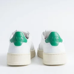 AUTRY - Collezione uomo Autry Sneakers Ll20 - Low Man All Leat - Bianco/Verde<Collezione Scarpe Uomo Sneakers