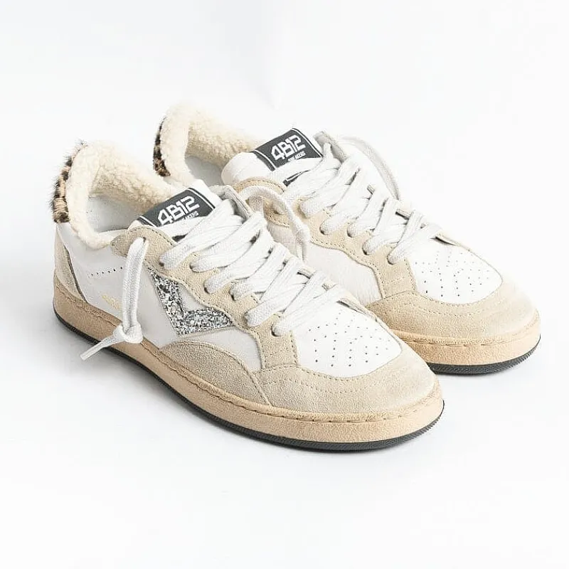 4B12 - Sneakers - Play New D132 - Bianco Crema<Collezione Scarpe Donna Sneakers